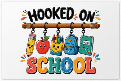Hooked On School PNG | Cute Back To School Teacher Digital Download SVG BillahCrafts 