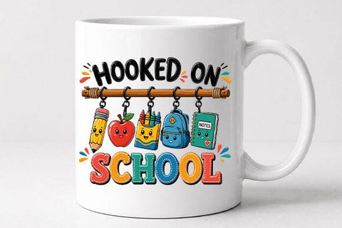 Hooked On School PNG | Cute Back To School Teacher Digital Download SVG BillahCrafts 