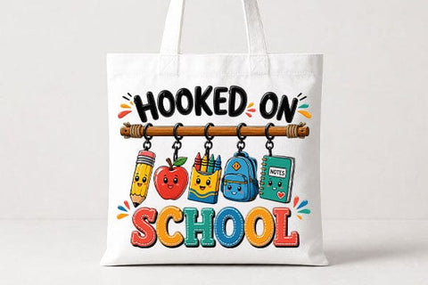Hooked On School PNG | Cute Back To School Teacher Digital Download SVG BillahCrafts 
