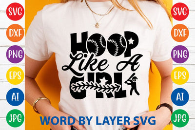 Hoop Like A Girl SVG DESIGN SVG Rafiqul20606 
