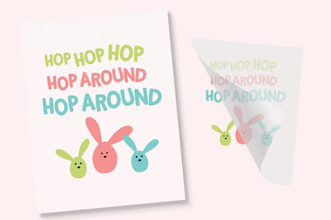 Hop Around DTF Transfer Physical So Fontsy T-Shirt Iron-On Transfer Shop