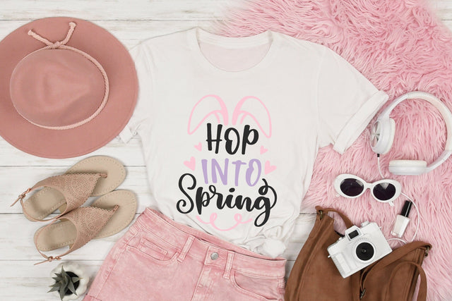 Hop Into Spring SVG SVG dapiyupi store 