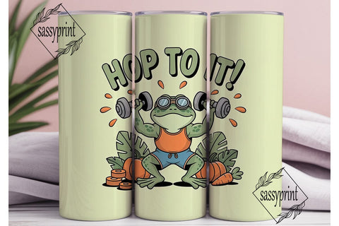 Hop To It! 20oz Tumbler Wrap Sublimation sassyprint 