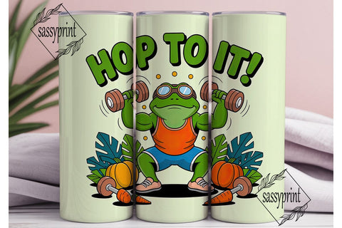 Hop To It! 20oz Tumbler Wrap Sublimation sassyprint 