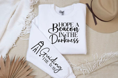 Hope a Beacon in the Darkness Sleeve SVG Design, Christian Sleeve SVG, Faith SVG Design, Jesus Sleeve SVG, Religious Sleeve SVG SVG Regulrcrative 