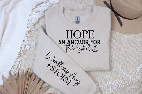 Hope an Anchor for the Soul Sleeve SVG Design, Christian Sleeve SVG, Faith SVG Design, Jesus Sleeve SVG, Religious Sleeve SVG SVG Regulrcrative 