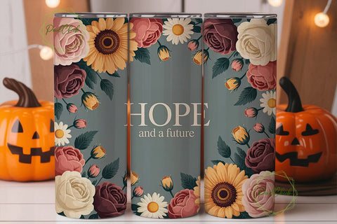 Hope and a Future Tumbler Wrap Sublimation PixelChick 
