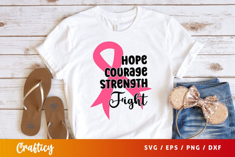 Hope courage strength fight Svg Design SVG Designangry 