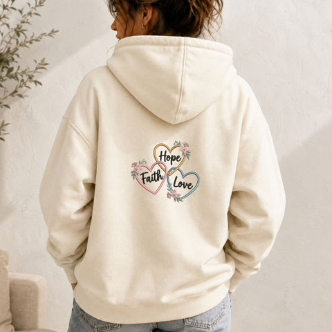 Hope Faith Love Hearts Machine Embroidery Design – Floral Christian Inspirational Embroidery File Embroidery/Applique DESIGNS PatternFeed8 