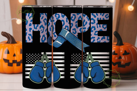 Hope Fight Awareness 20oz Tumbler Wrap Sublimation PixelChick 