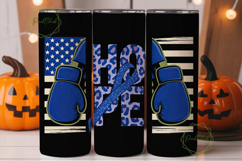 Hope Fight Awareness 20oz Tumbler Wrap Sublimation PixelChick 