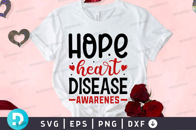 Hope heart disease Svg Design SVG Regulrcrative 