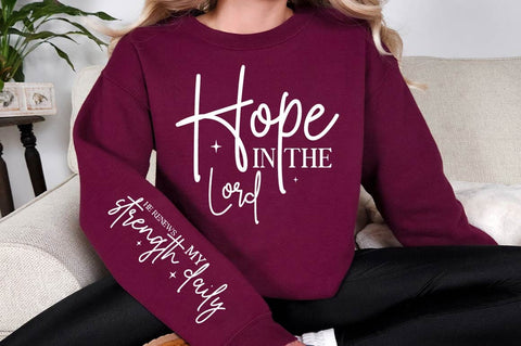 Hope In The Lord Sleeve SVG Design SVG Regulrcrative 