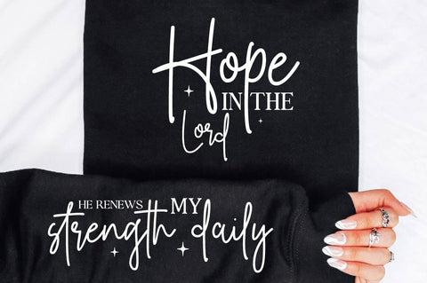 Hope In The Lord Sleeve SVG Design SVG Regulrcrative 