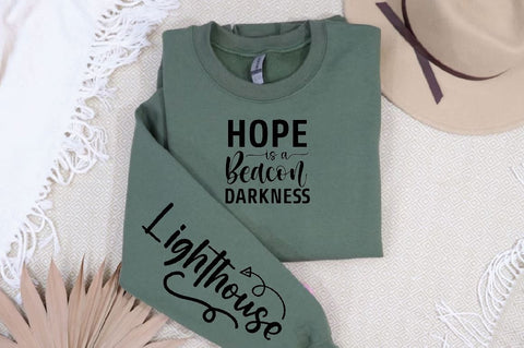Hope is a beacon darkness Sleeve SVG Design, Christian Sleeve SVG, Faith SVG Design, Jesus Sleeve SVG SVG Regulrcrative 
