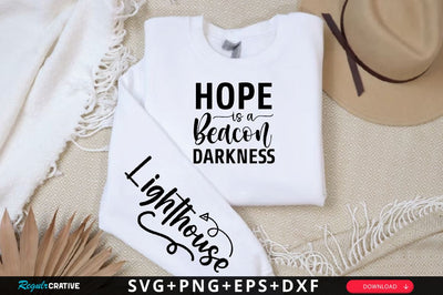 Hope is a beacon darkness Sleeve SVG Design, Christian Sleeve SVG, Faith SVG Design, Jesus Sleeve SVG SVG Regulrcrative 