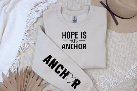 Hope is an anchor Sleeve SVG Design, Christian Sleeve SVG, Faith SVG Design, Jesus Sleeve SVG SVG Regulrcrative 