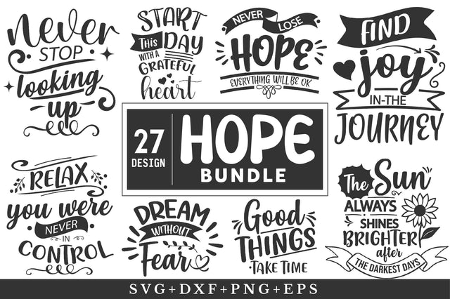 Hope Svg Design Bundle SVG Rupkotha 