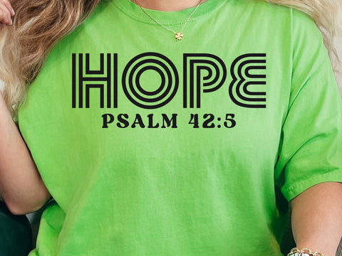 Hope Svg Png, Inspirational Svg, Bible Verse Svg, Psalm 42:5 Svg, Jesus Svg, Church Svg Shirt Design, Scripture Svg, Faith Svg Religious Svg SVG DesignDestine 