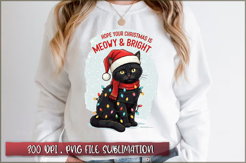 Hope your christmas is meowy and bright Sublimation Sublimation Shetara Begum 