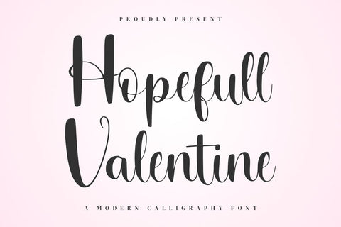 Hopefull Valentine - Modern Handwritten Font Font Masyafi Studio 