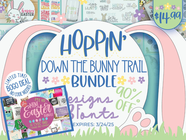 Hoppin' Down The Bunny Trail Design Bundle Bundle So Fontsy Design Shop 