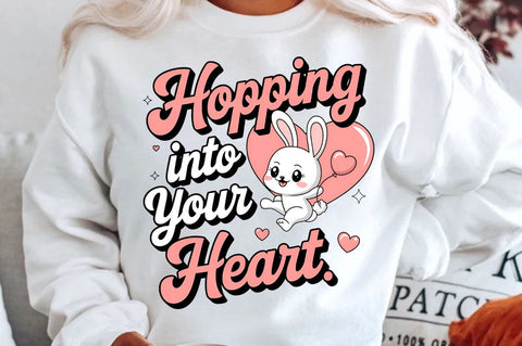 Hopping into your heart Sublimation Design Sublimation Regulrcrative 