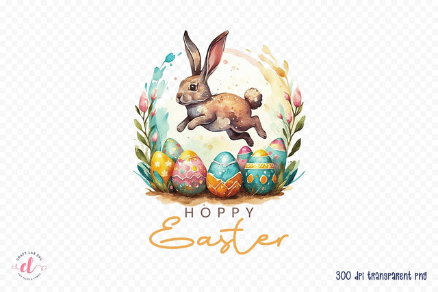 Hoppy Easter PNG Sublimation Design Sublimation CraftLabSVG 