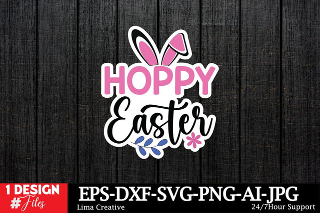 Hoppy Easter Sticker SVG SVG Insomnia Std 