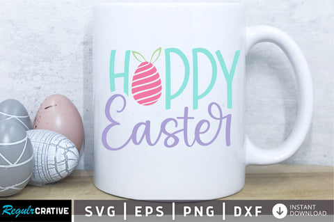 Hoppy easter Svg Design SVG Regulrcrative 
