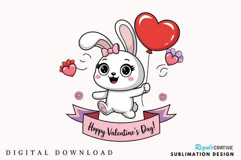 Hoppy Valentines Day Sublimation Design Sublimation Regulrcrative 