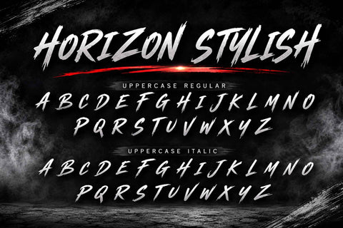 Horizon Stylish Font Prasetya Letter 