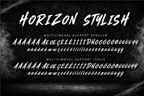 Horizon Stylish Font Prasetya Letter 