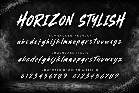 Horizon Stylish Font Prasetya Letter 