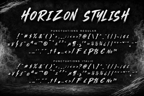 Horizon Stylish Font Prasetya Letter 