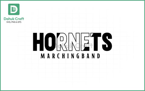 Hornets Marching Band SVG – Bold Spirit SVG PNG & EPS V1 SVG dahukdesign 