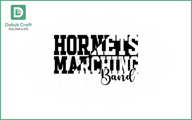 Hornets Marching Band SVG – Bold Spirit SVG PNG & EPS V5 SVG dahukdesign 