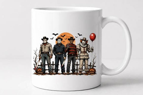 Horror Halloween PNG, Western Spooky Sublimation Design SVG BillahCrafts 