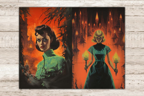 Horror Junk Journal Pages | Creepy Digital Download SVG GlamArtZhanna 