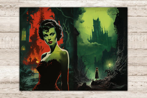 Horror Junk Journal Pages | Creepy Digital Download SVG GlamArtZhanna 