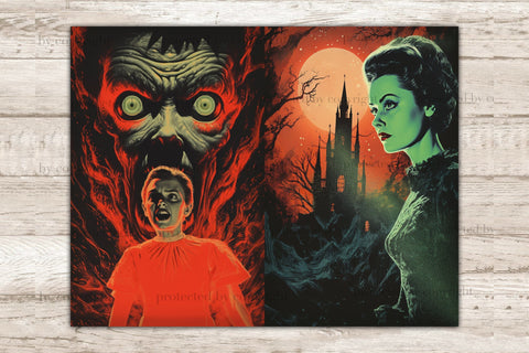 Horror Junk Journal Pages | Creepy Digital Download SVG GlamArtZhanna 