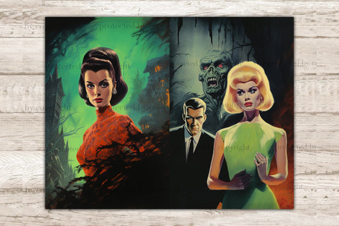 Horror Junk Journal Pages | Creepy Digital Download SVG GlamArtZhanna 