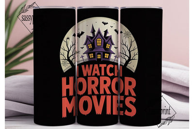 Horror Movie Tumbler Wrap Sublimation sassyprint 