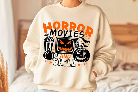 Horror Movies and Chill| Scary Movies SVG Cutting Files. SVG CosmosFineArt 