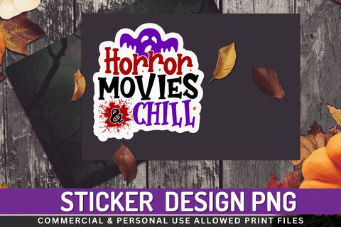 Horror movies & Stickers Design Sublimation Regulrcrative 