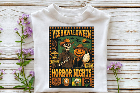 Horror Nights PNG,Vintage Halloween Png Sublimation designartist 