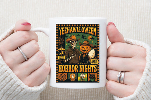 Horror Nights PNG,Vintage Halloween Png Sublimation designartist 