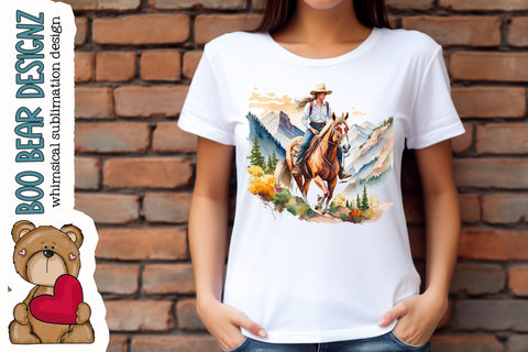 Horse Back Riding Clipart Sublimation Boo Bear Designz 