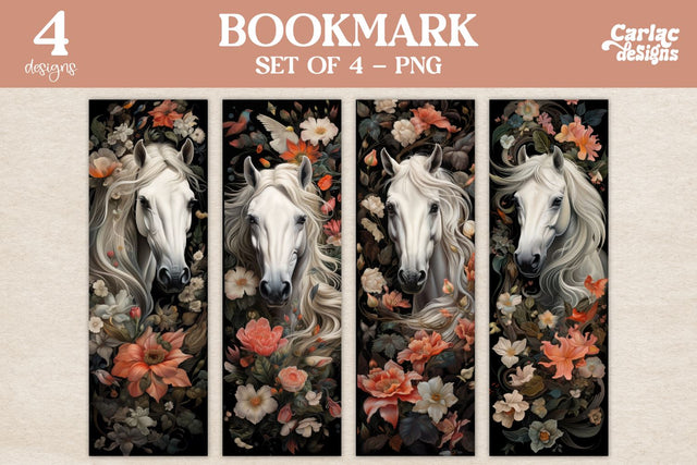 Horse Bookmark, Watercolor Bookmarks Sublimation Carla C Designs 