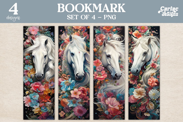 Horse Bookmark, Watercolor Bookmarks Sublimation Carla C Designs 